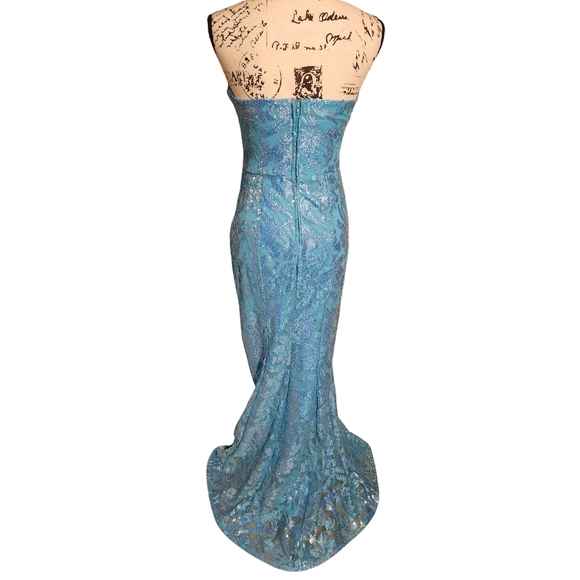 City Vibe Strapless Sequin Gown - Picture 9 of 14